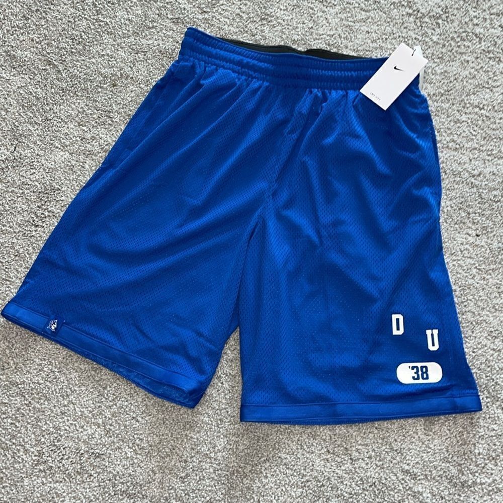 Duke University Blue Devils Lined basketball training athletic football shorts L